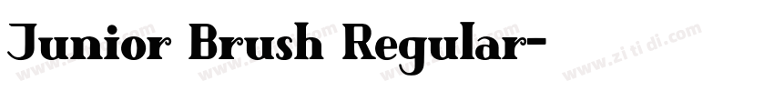 Junior Brush Regular字体转换